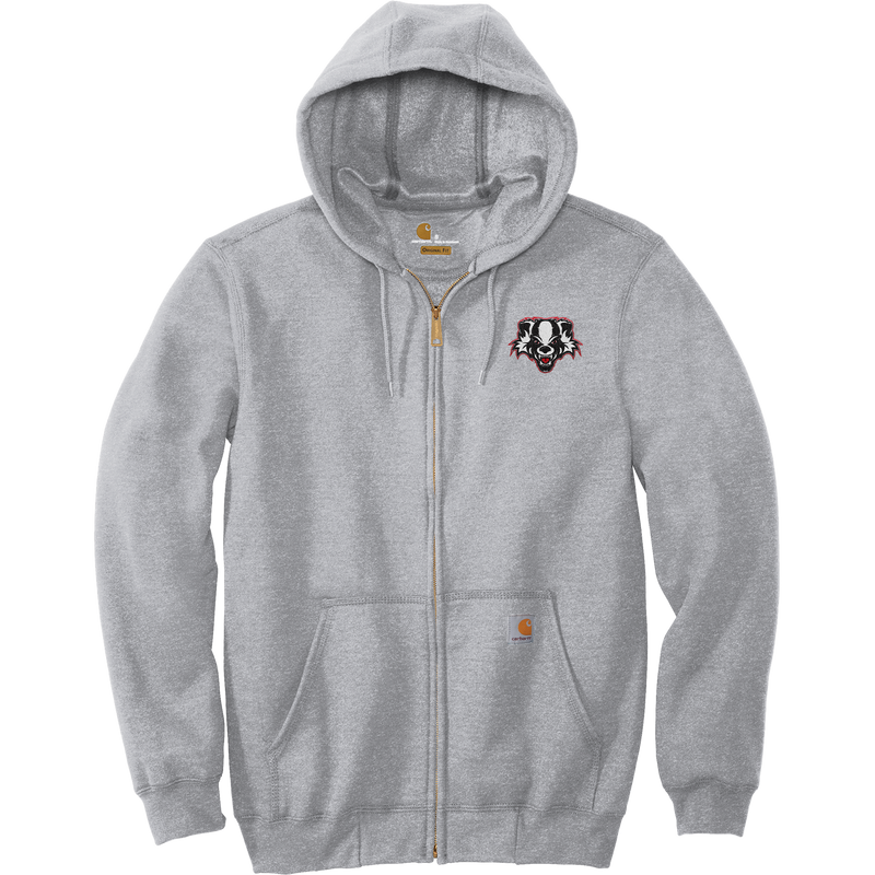 Scary Badgers Carhartt Midweight Hooded Zip-Front Sweatshirt