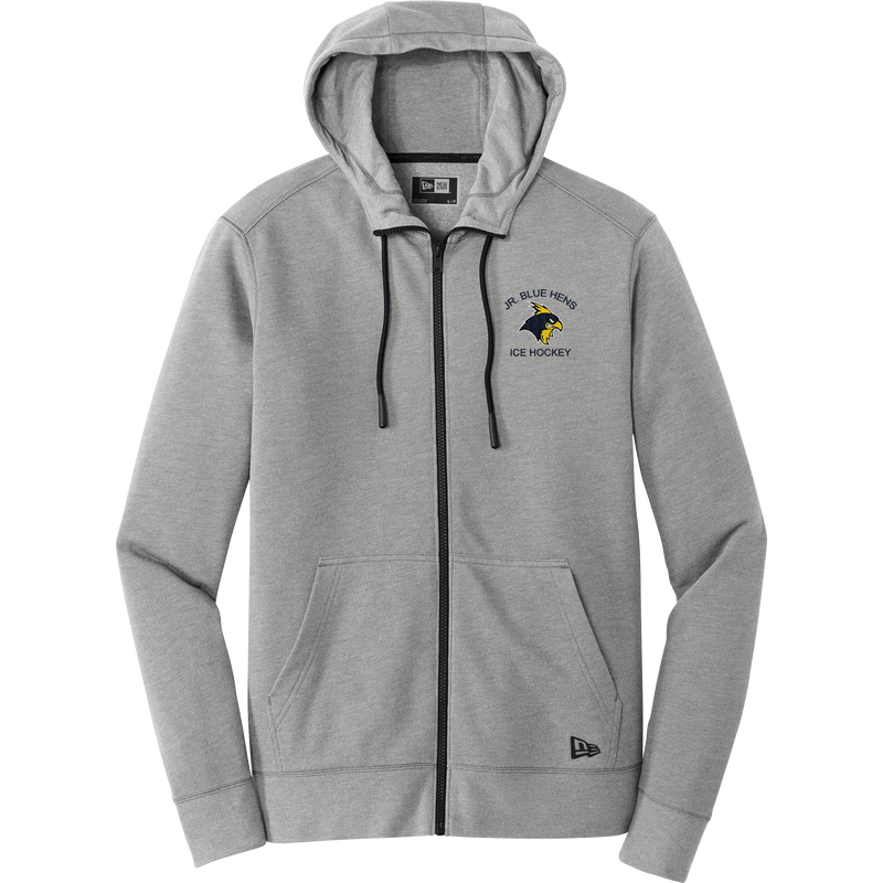 Delaware Jr. Blue Hens New Era Tri-Blend Fleece Full-Zip Hoodie