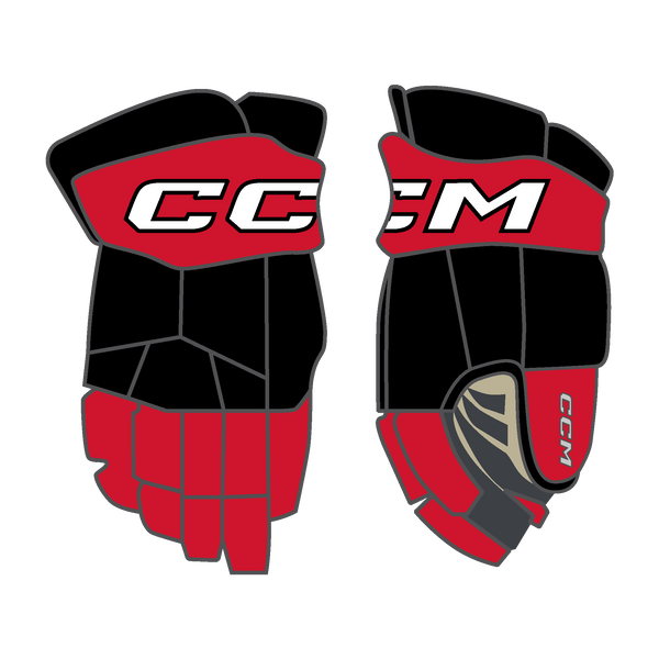 Seacoast Spartans CCM 85C Custom Gloves Senior